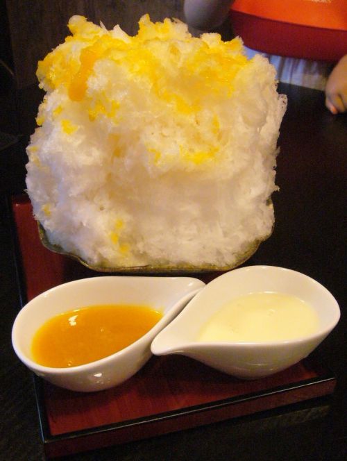 マンゴーのかき氷