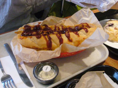 プルドバーベキュー。甘いBBQソースがかかっています