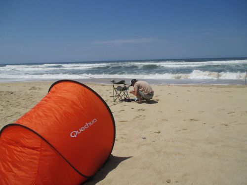 ビーチで日焼け予防対策は、これ！　便利！！