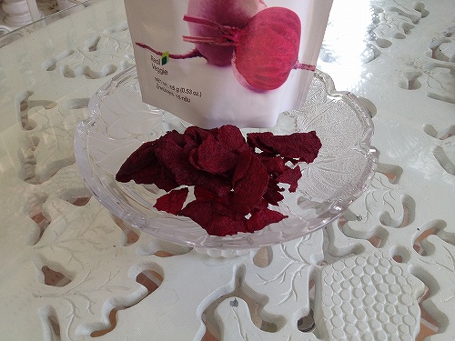 ビートルートは甘みがあって美味、これで野菜不足解消できるかな？