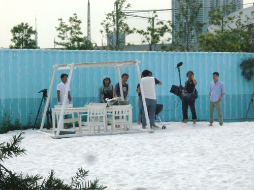 テレビの撮影クルー