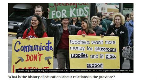 globe and mailのウェブサイトから。子どもたちのために戦っているというのです