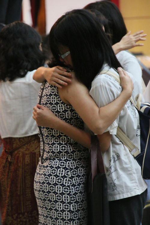 会場を出る前の一コマ