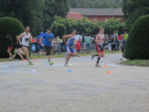 折り返し地点の様子です