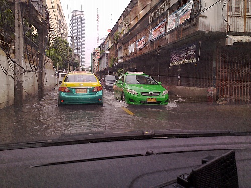 昨年もこの程度の洪水はありました