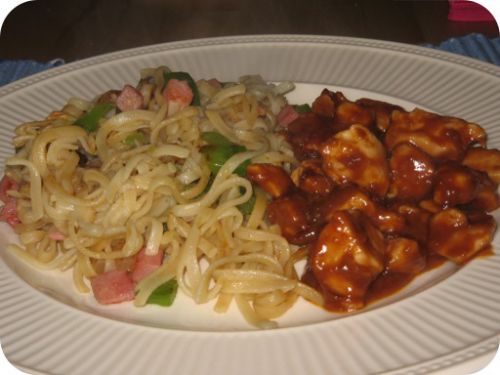 日曜日の定番、中華のテイクアウト。