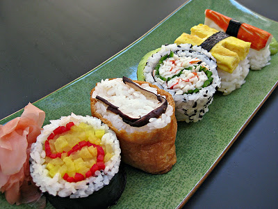 こんな創作スシも。