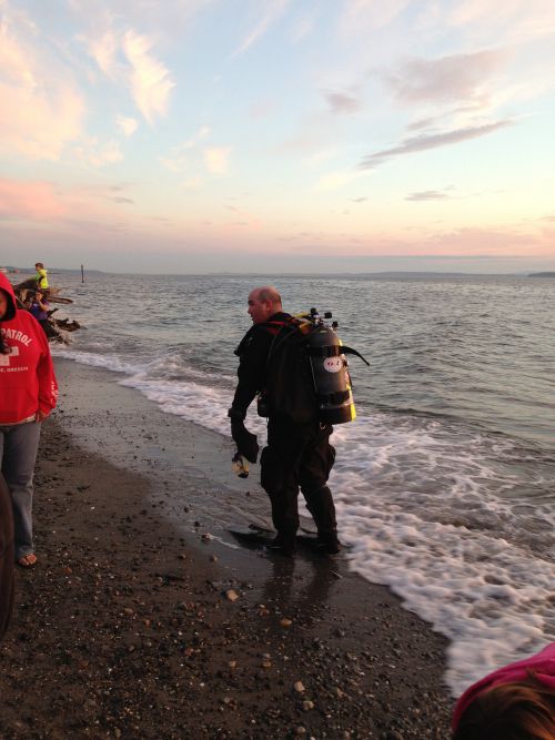 ボランティア・ダイバーのひとり