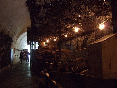 このように暗いトンネルが１ｋｍほども続きます。