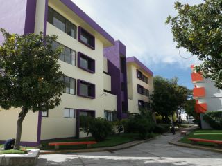 無機質な施設の建物にすこしでも彩りを