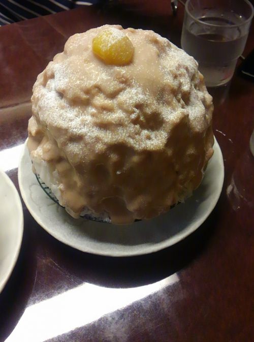 上に甘露煮がのっています。