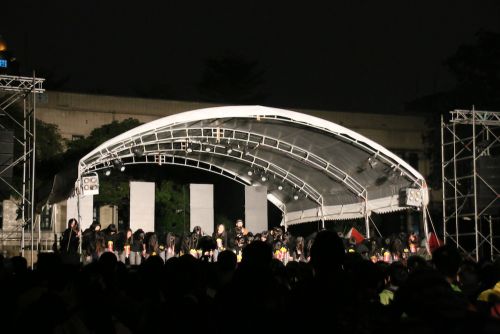 最後に主催した生徒代表があいさつ