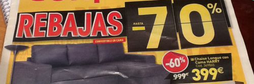 70%オフといった大胆な値引きがどんどん行われる1月のバーゲン