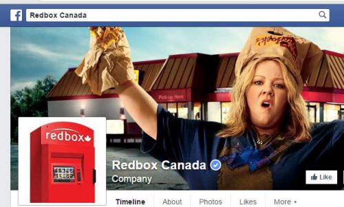撤退を告げるRedboxのFacebookページ