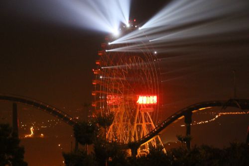 観覧車が見えました