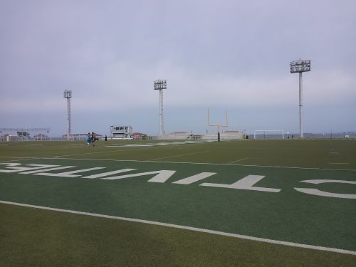 広々としたフットボールコート