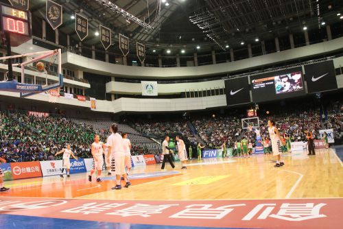 試合前の様子。3月7日の第1試合より