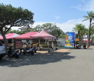 事故があったイベントの入口前の様子