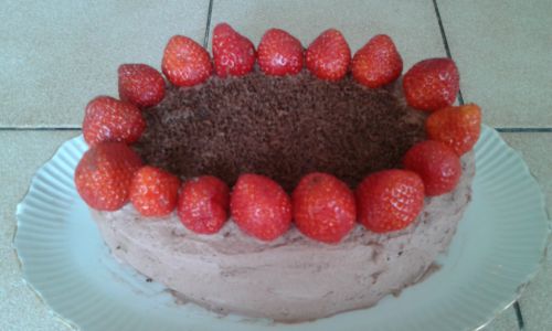 生チョコクリーム、チョコスポンジでもマッチします