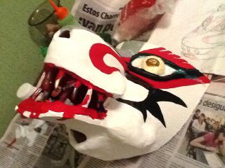 顔の部分だけですが、それでも1.5キロの重さになってしまいました