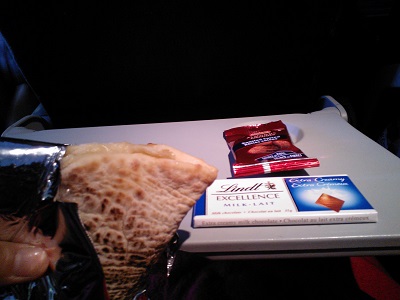 こちらが日本到着前に出た2回目の食事