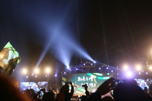 前夜集会終了時の様子