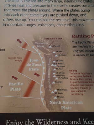 マウントセントヘレナをはじめ、火山が並ぶのを見ると、不安になります