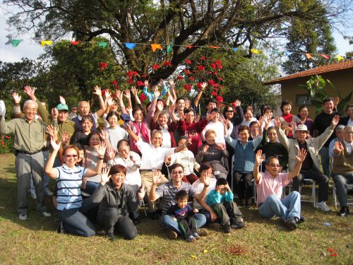 ある日系人の別荘で行われた家族懇親会