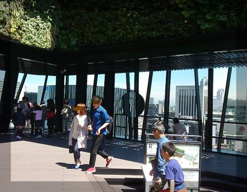 銀座が一望できます。