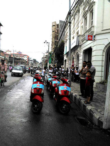 エントリーしたVespaたちがずらり！！