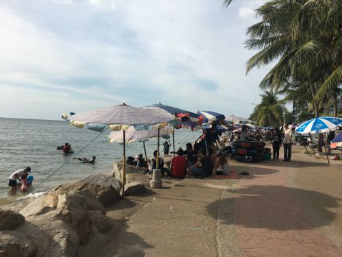 お正月に賑わっていたのはビーチ。気候が違いすぎます