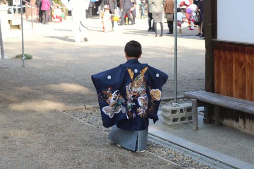桃太郎パワーをしっかり頂き、元気でたくましく成長してね。七五三おめでとう