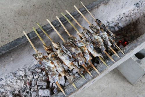 炭火焼きは焼き加減が勝負。プロのオーナーがじっくり丁寧に焼いてくださいました
