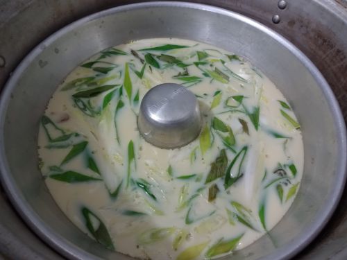 湯せんで作るプリン型リングの茶わん蒸し