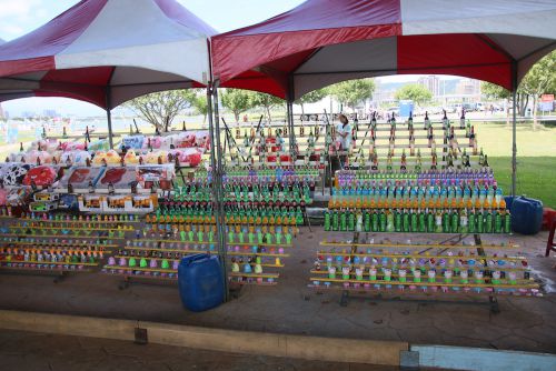 輪投げは特別大きく