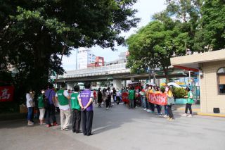 2、3日の試験会場の中山女高より