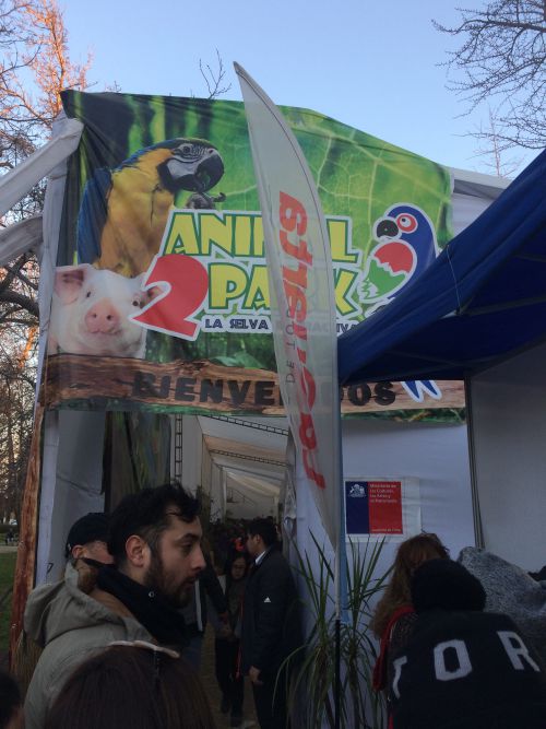 寒い中長い列を作って入ったどうぶつふれあい広場