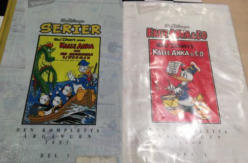 ウメオの図書館にあるドナルドダックのシリーズ本