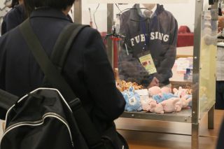 UFOキャッチャーのゲームも体験