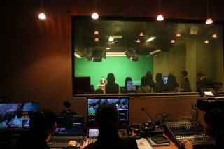 テレビスタジオも体験