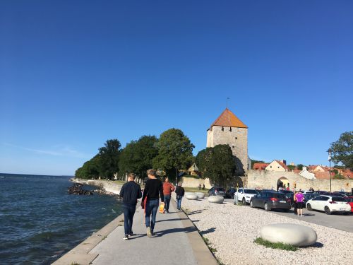 ヴィスビュー海岸沿いの風景