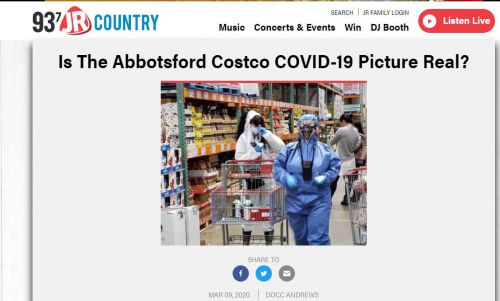 コストコに出現した防護服姿の女性