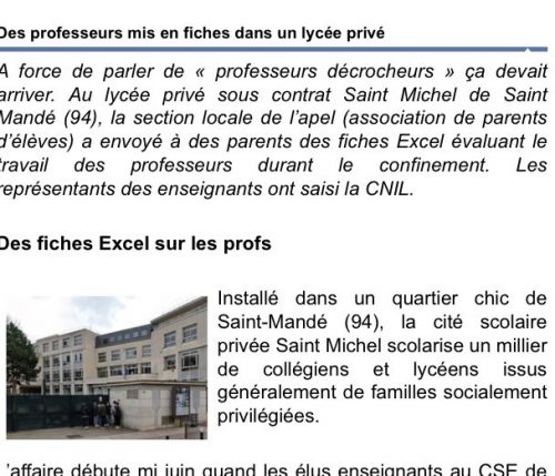  2020年6月30日に掲載されたle Café pédagogiqueの記事