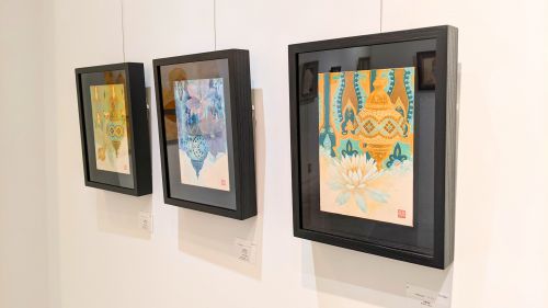 個展で飾られた作品