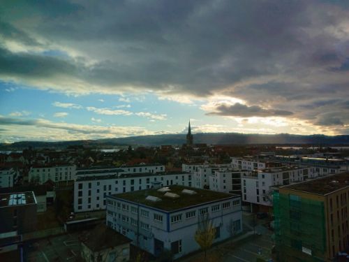 部屋からラドルフツェル旧市街が見えました