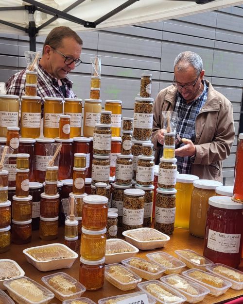蜂蜜の他に、蜂蜜製品で、プロポリス、蠟燭、飴などもありました